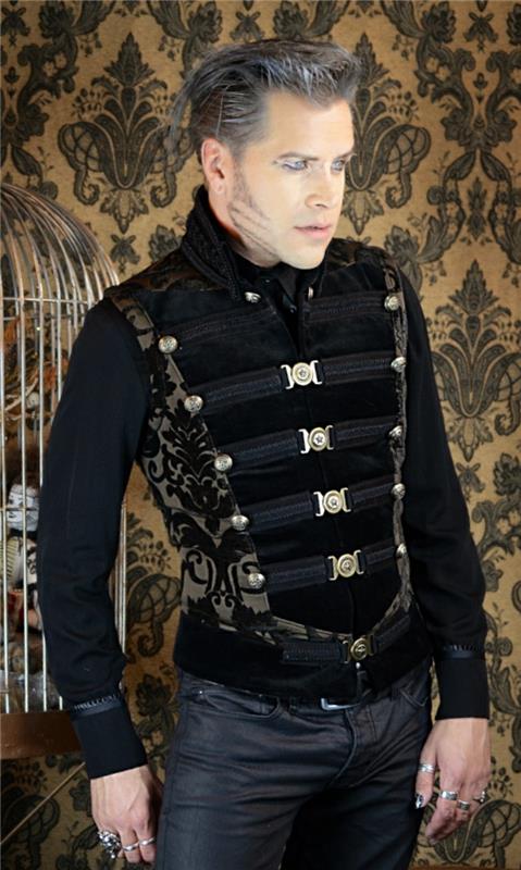 steampunk vêtements hommes costume la mode rock