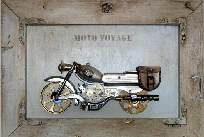 steampunk art moto créatif
