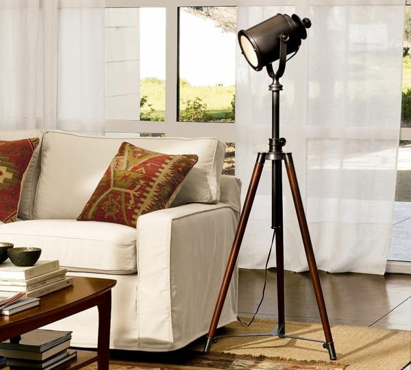lampadaire design inhabituel coussins