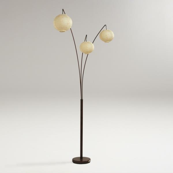 lampadaire abat-jour design rond intéressant