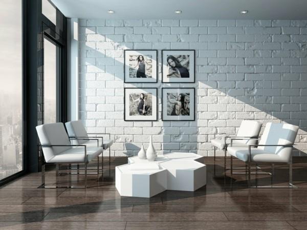 murs en pierre idées de décoration d'intérieur minimalisme