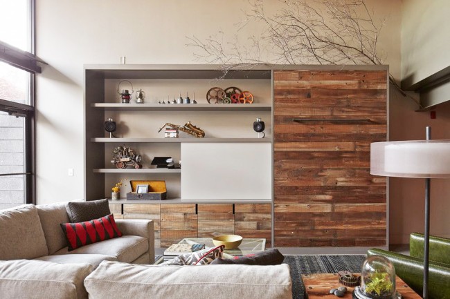 Dobrá zeď pomůže ušetřit místo ve vašem obývacím pokoji.