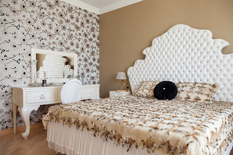 Неокласически интериорен дизайн на спалня - снимка