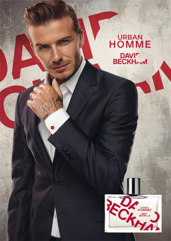 ikona stylu David Backham fryzura kampania reklamowa perfum