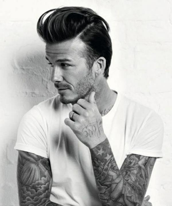 ikona stylu david backham fryzura tatuaże