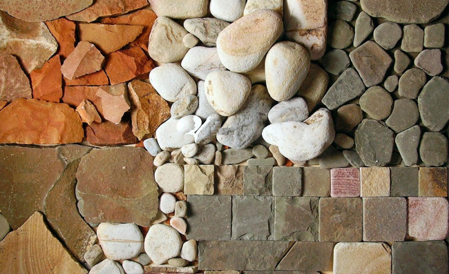 Příklad rozložení obkladového materiálu