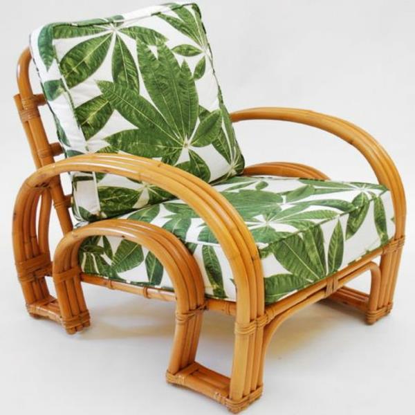 stylowe meble rattanowe krzesło retro chic