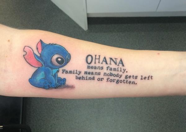 avant-bras tatouage ohana