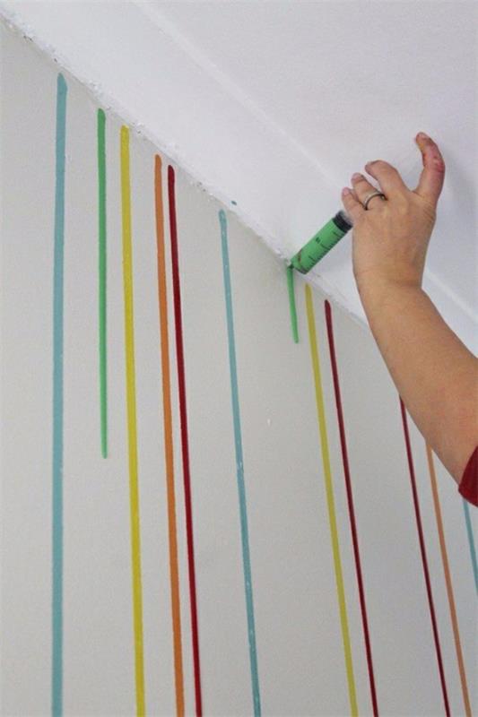 techniki malowania kreatywne projektowanie ścian splash farby