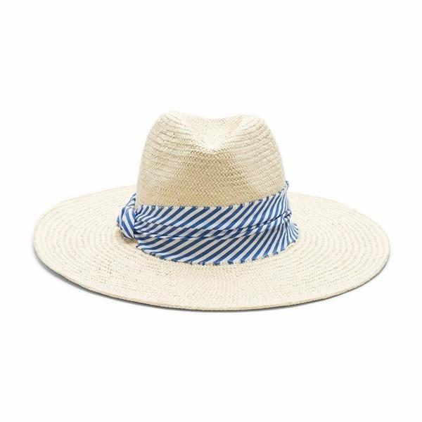 chapeau d'été en paille et ruban redimensionné