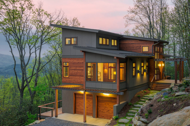 Moderní dům s nádherným výhledem na hory