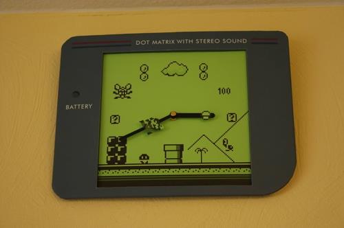 horloge murale super mario jouer chambre d'enfants