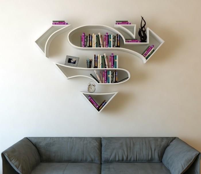 Superman superbohater półka ścienna pomysły na książki