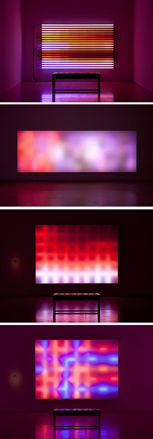 Абстрактна стенопис с LED подсветка
