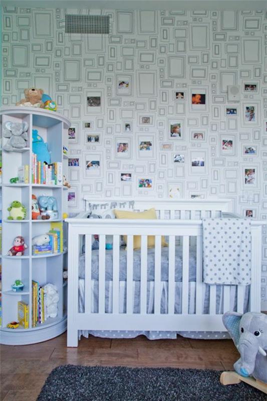 pokój dziecięcy projekt tapety projekt ściany ze zdjęciami wzór tapety