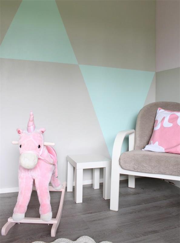 Pokój dziecka tapety projekt ściany tapety wzór pastelowe kolory
