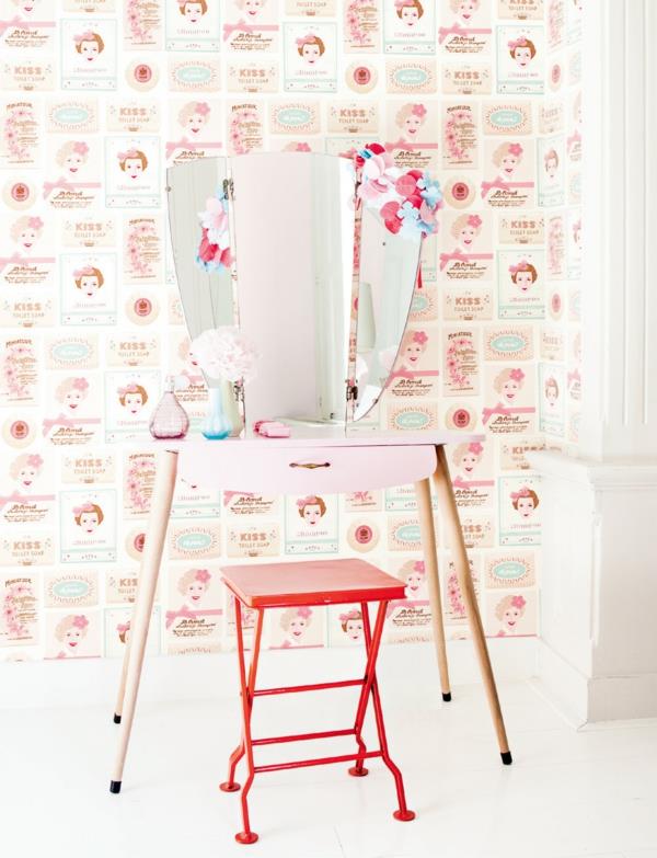 papier peint modèle studio dite look rétro mur design