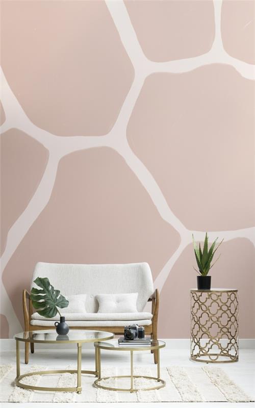 papier peint tendance imprimés d'animaux girafe