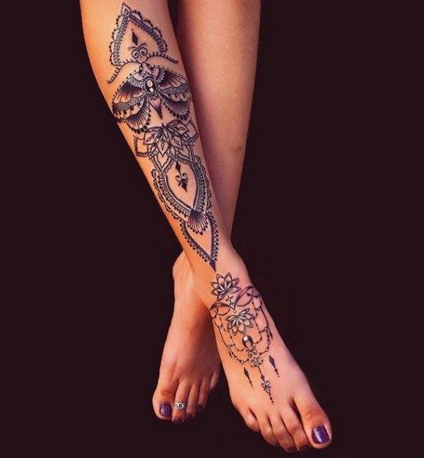 tatuaże 2020 nogi biżuteria dla kobiet