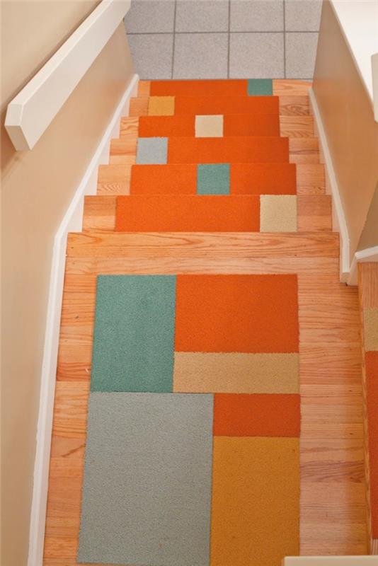 tapis pour escaliers motif frais