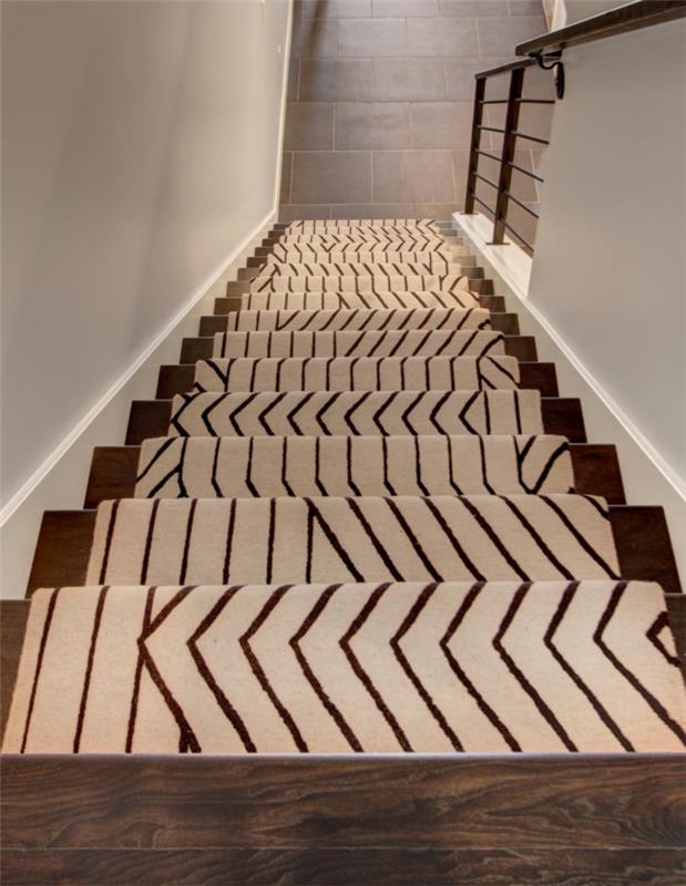 tapis pour escaliers beau modèle escaliers en bois