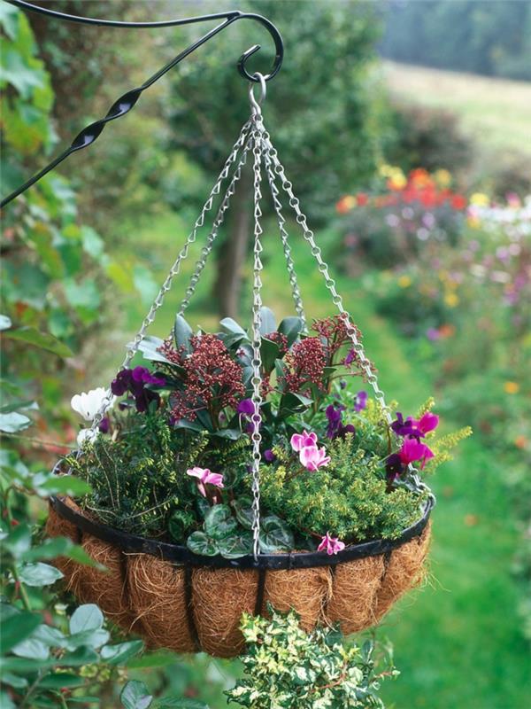 idées de design de terrasse idées de déco de plantes suspendues