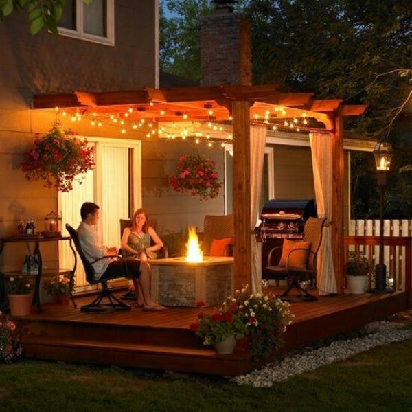 idées de conception de terrasse bricolage pergola construire vous-même patio