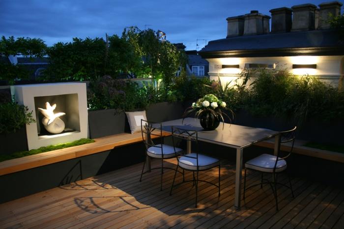 terrasse design bel éclairage sélectionnez déco mobilier de terrasse