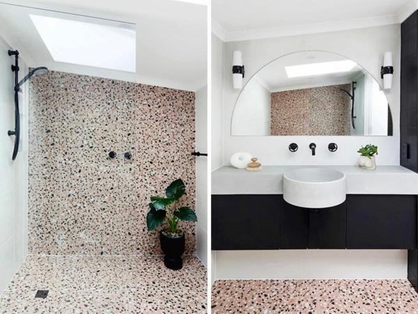 terrazzo living tendances 2021 ameublement salles de bains