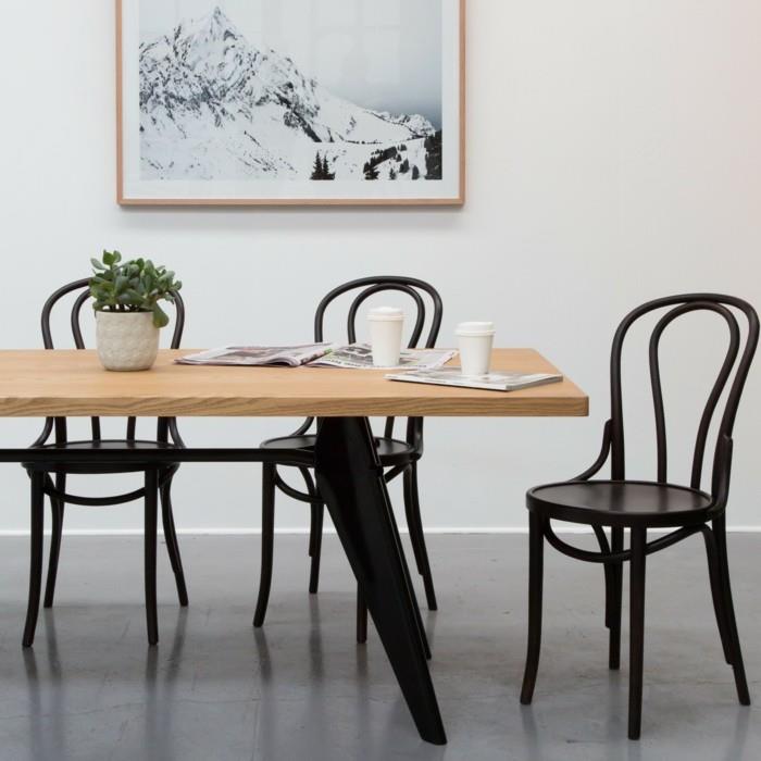 thonet krzesła design klasyczny stół do jadalni z drewna