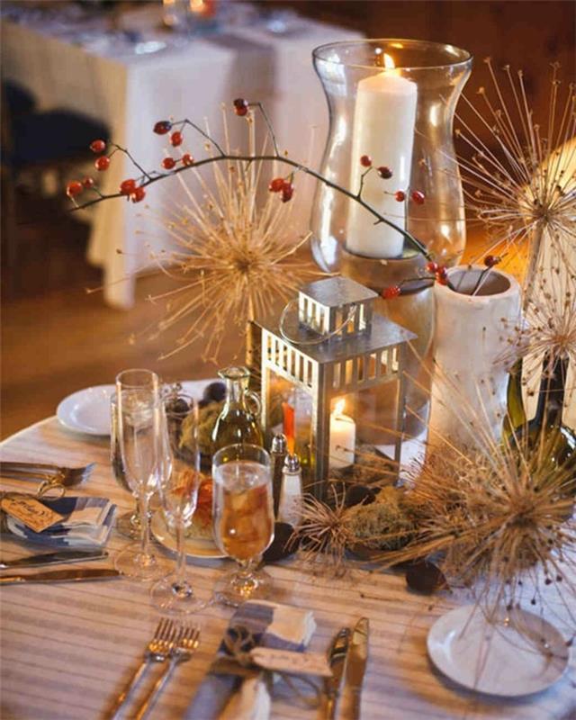 dekoracje stołu ślub ślub jesienią wesele w październiku pomysły na majsterkowanie