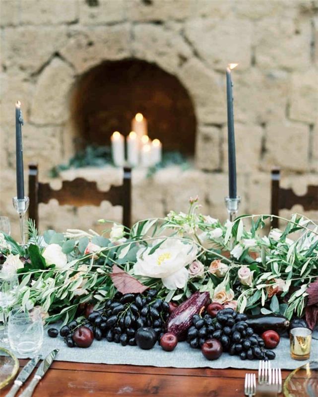 dekoracje stołu ślub ślub jesienią ślub w październiku żniwa dzięki
