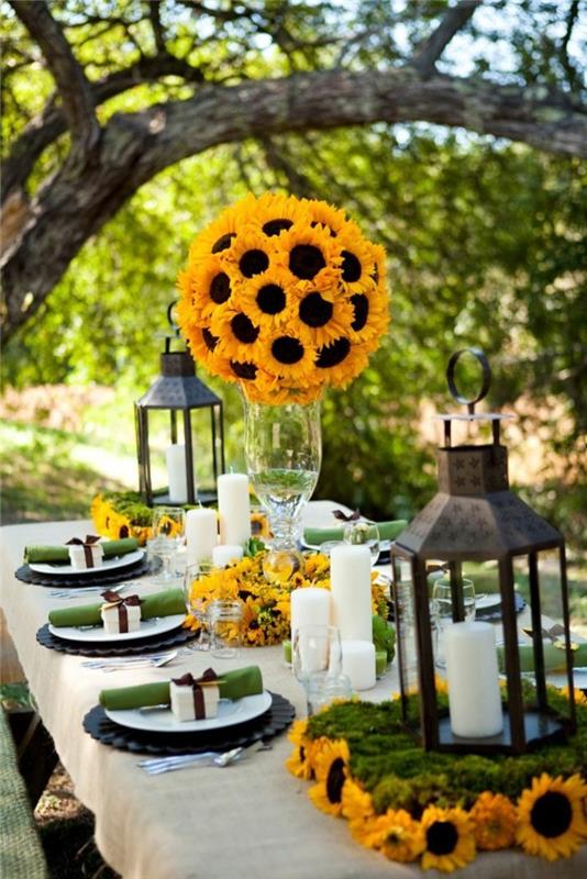 dekoracje stołu ślub ślub jesienią wesele w październiku ślub w ogrodzie