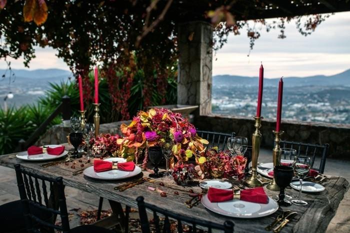 dekoracje stołu ślub ślub jesienią ślub w październiku romantyczny3