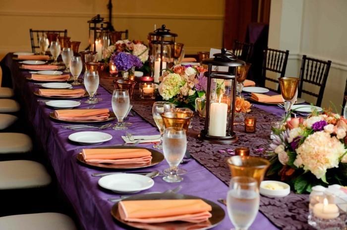 dekoracja stołu ślub wziąć ślub jesienią wesele w październikowej oprawie stołu