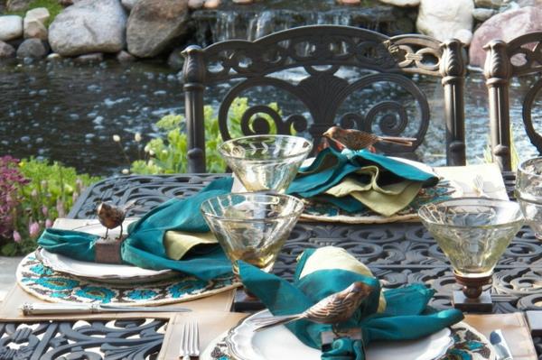 dekoracja stołu metalowy stół ogrodowy stół do jadalni krzesła meble ogrodowe,