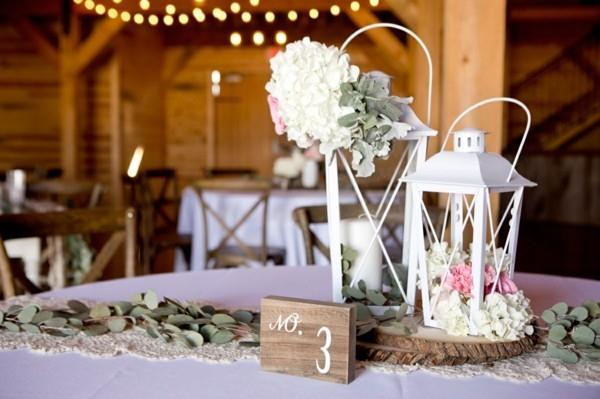 Dekoracja stołu wesele w stodole