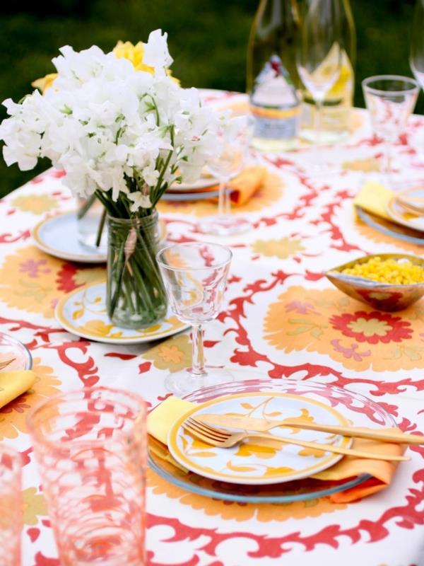 décoration de table fête d'été zéro déchet