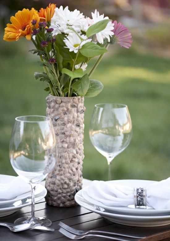 vase de décoration de table en boîte de pringles