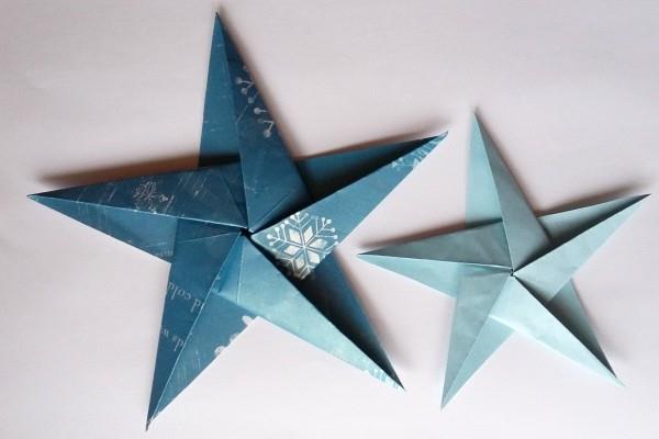 zrobić wspaniałe niebieskie gwiazdki papierowe gwiazdki
