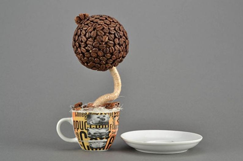 Направи си сам топиарий за кафе (кафеено дърво) - снимка