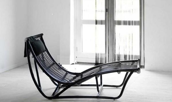 przezroczyste krzesło relaksacyjne minimalistyczny design