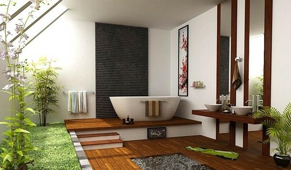 salle de bain de rêve teck et bambou