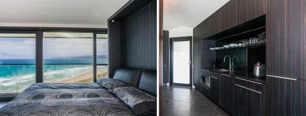 wymarzone domy Fairhaven Beach House widok na morze F2 Architektura sypialnia kuchnia