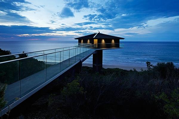 wymarzone domy dom morski Fairhaven Beach House F2 Architektura most