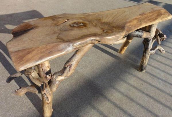 bois flotté branches table table basse construire table à manger