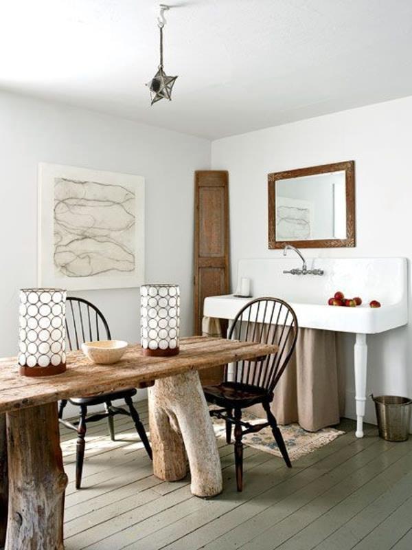 table basse en bois flotté construire cuisine