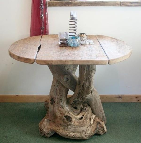 table basse en bois flotté construire petit