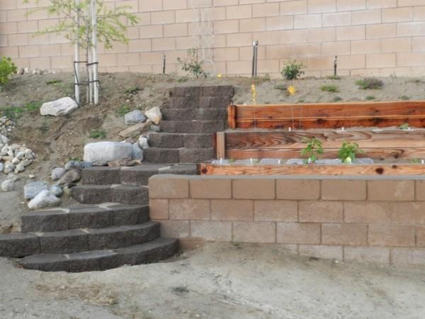 escaliers pour le jardin