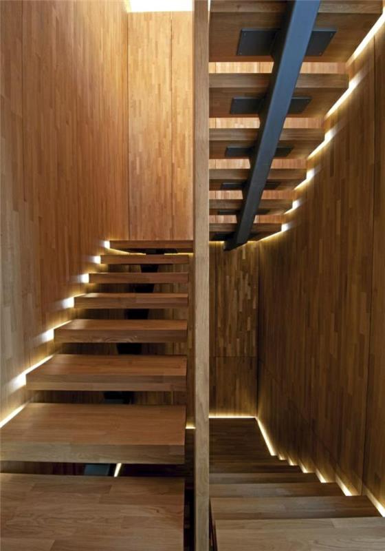 idées d'éclairage d'escalier éclairage led construction d'escalier moderne